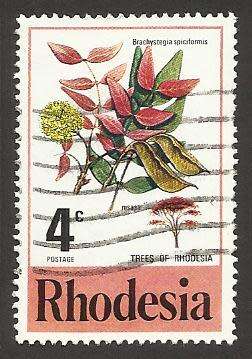 1976 RHODESIA FLOWERING TREE