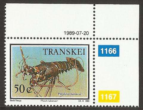 1989 TRANSKEI MARINE LIFE
