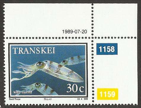1989 TRANSKEI MARINE LIFE