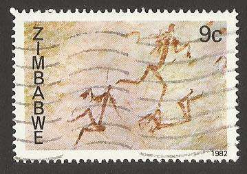 1982 ZIMBABWE ROCK PAINTING