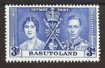 1937 BASUTOLAND CORONATION ISSUE
