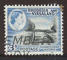 1959-62 RHODESIA AND NYASALAND GRAVE