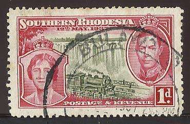 1937 SOUTHERN RHODESIA RAIL TRANSPORT