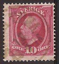 1891-1903 SWEDEN KING OSCAR