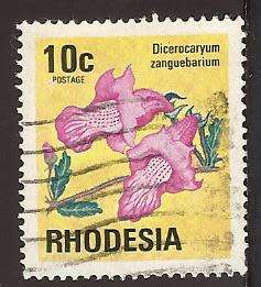 1974 RHODESIA FLOWER