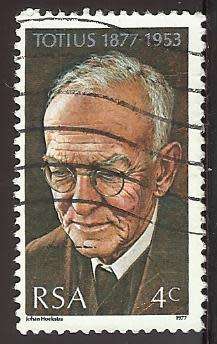 1977 SOUTH AFRICA THE 100TH ANNIVERSARY OF THE BIRTH OF J.D. DU TOIT