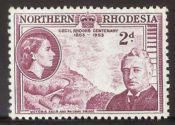 1953 NORTHERN RHODESIA CECIL RHODES