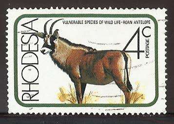 1976 RHODESIA ANIMAL ROAN ANTELOPE