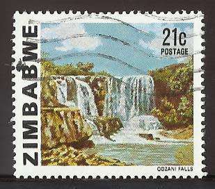 1980 ZIMBABWE WATERFALL