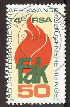 1979 SOUTH AFRICA THE 50TH ANNIVERSARY OF F.A.K
