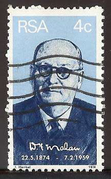 1974 SOUTH AFRICA THE 100TH ANNIVERSARY OF THE BIRTH OF D.F. MALAN