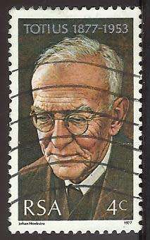 1977 SOUTH AFRICA THE 100TH ANNIVERSARY OF THE BIRTH OF J.D. DU TOIT
