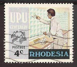 1974 RHODESIA ANNIVERSARY OF U.P.U