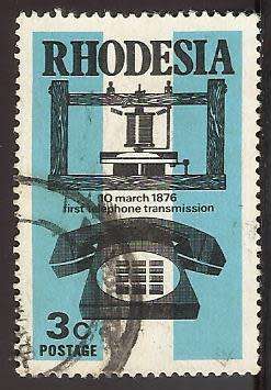 1976 RHODESIA THE 100TH ANNIVERSARY OF THE TELEPHONE