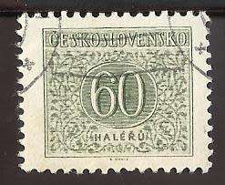 1954 CZECHOSLOVAKIA NUMERAL