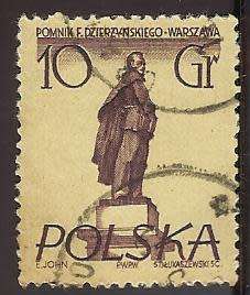 1955 POLAND WARSAW STATUES