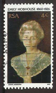 1976 SOUTH AFRICA THE 50TH ANNIVERSARY OF THE DEATH OF EMILY HOBHOUSE