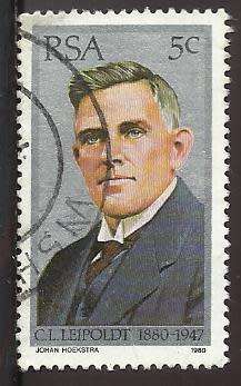 1980 SOUTH AFRICA THE 100TH ANNIVERSARY OF THE BIRTH OF C.L. LEIPOLDT