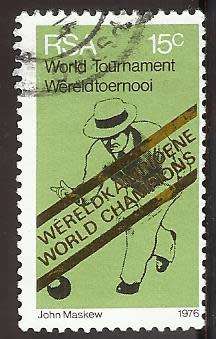 1976 SOUTH AFRICA VICTORY IN WORLD BOWLS CHAMPIONSHIPS