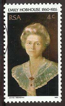 1976 SOUTH AFRICA THE 50TH ANNIVERSARY OF THE DEATH OF EMILY HOBHOUSE