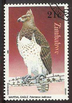 1984 ZIMBABWE BIRD OF PREY
