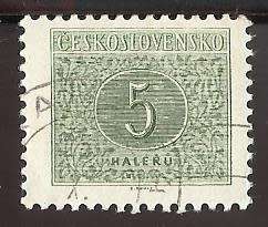 1954 CZECHOSLOVAKIA NUMERAL