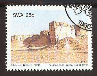 1986 SOUTH WEST AFRICA ROCK FORMATIONS
