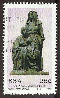 1992 SOUTH AFRICA THE 130TH ANNIVERSARY OF THE BIRTH OF ANTON VAN WOUW
