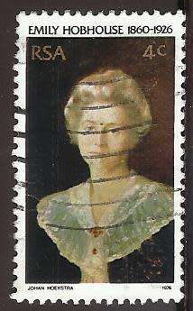 1976 SOUTH AFRICA THE 50TH ANNIVERSARY OF THE DEATH OF EMILY HOBHOUSE