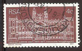 1977 SOUTH AFRICA THE 100TH ANNIVERSARY OF TRANSVAAL SUPREME COURT