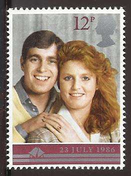 1986 GREAT BRITAIN WEDDING OF PRINCE ANDREW AND SARAH FERGUSON