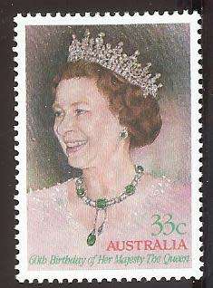 1986 AUSTRALIA THE 60TH ANNIVERSARY OF THE BIRTH OF QUEEN ELIZABETH II