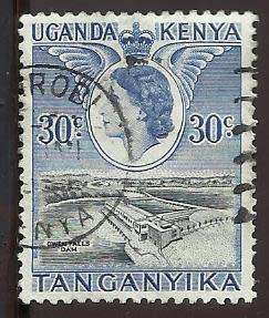 1954 KENYA UGANDA TANZANIA QUEEN ELIZABETH AND LANDSCAPES