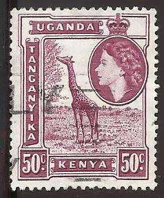 1954 KENYA UGANDA TANZANIA QUEEN ELIZABETH AND LANDSCAPES