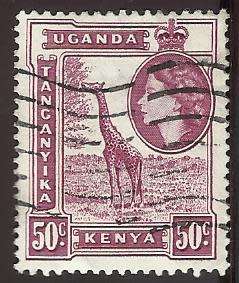 1954 KENYA UGANDA TANZANIA QUEEN ELIZABETH AND LANDSCAPES