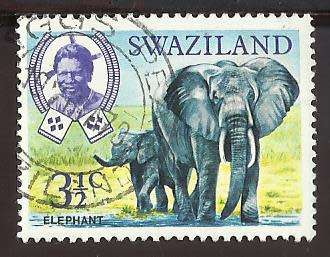 1969 SWAZILAND NATIVE WILD ANIMALS