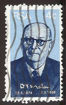 1974 SOUTH AFRICA THE 100TH ANNIVERSARY OF THE BIRTH OF D.F. MALAN