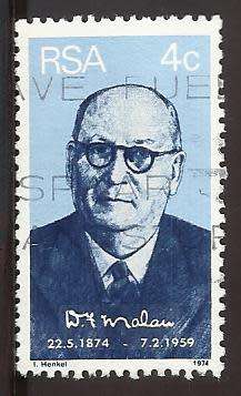 1974 SOUTH AFRICA THE 100TH ANNIVERSARY OF THE BIRTH OF MALAN