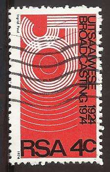 1974 SOUTH AFRICA THE 50TH ANNIVERSARY OF BROADCASTING