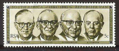 1981 SOUTH AFRICA THE 20TH ANNIVERSARY OF REPUBLIC