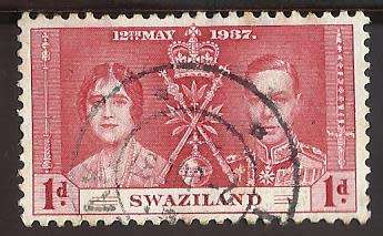 1937 SWAZILAND CORONATION KING GEORGE AND QUEEN ELIZABETH