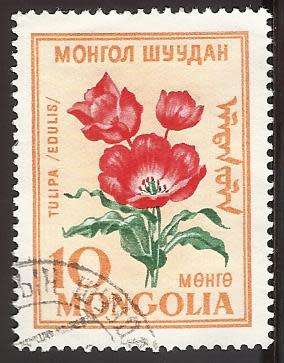 1960 MONGOLIA FLOWERS