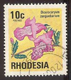 1974 RHODESIA FLOWER