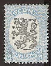 1928-29 FINLAND STANDING LION