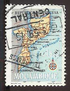 1954 MOZAMBIQUE MAP