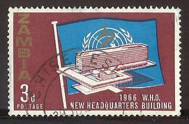 1966 ZAMBIA W.H.O HEADQUARTERS