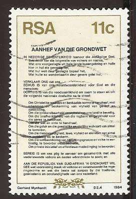 1984 SOUTH AFRICA CONSTITUTION