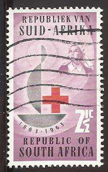 1963 SOUTH AFRICA THE 100TH ANNIVERSARY OF RED CROSS