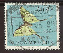 1953 MOZAMBIQUE BUTTERFLIES AND MOTHS