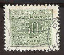 1954 CZECHOSLOVAKIA NUMERAL